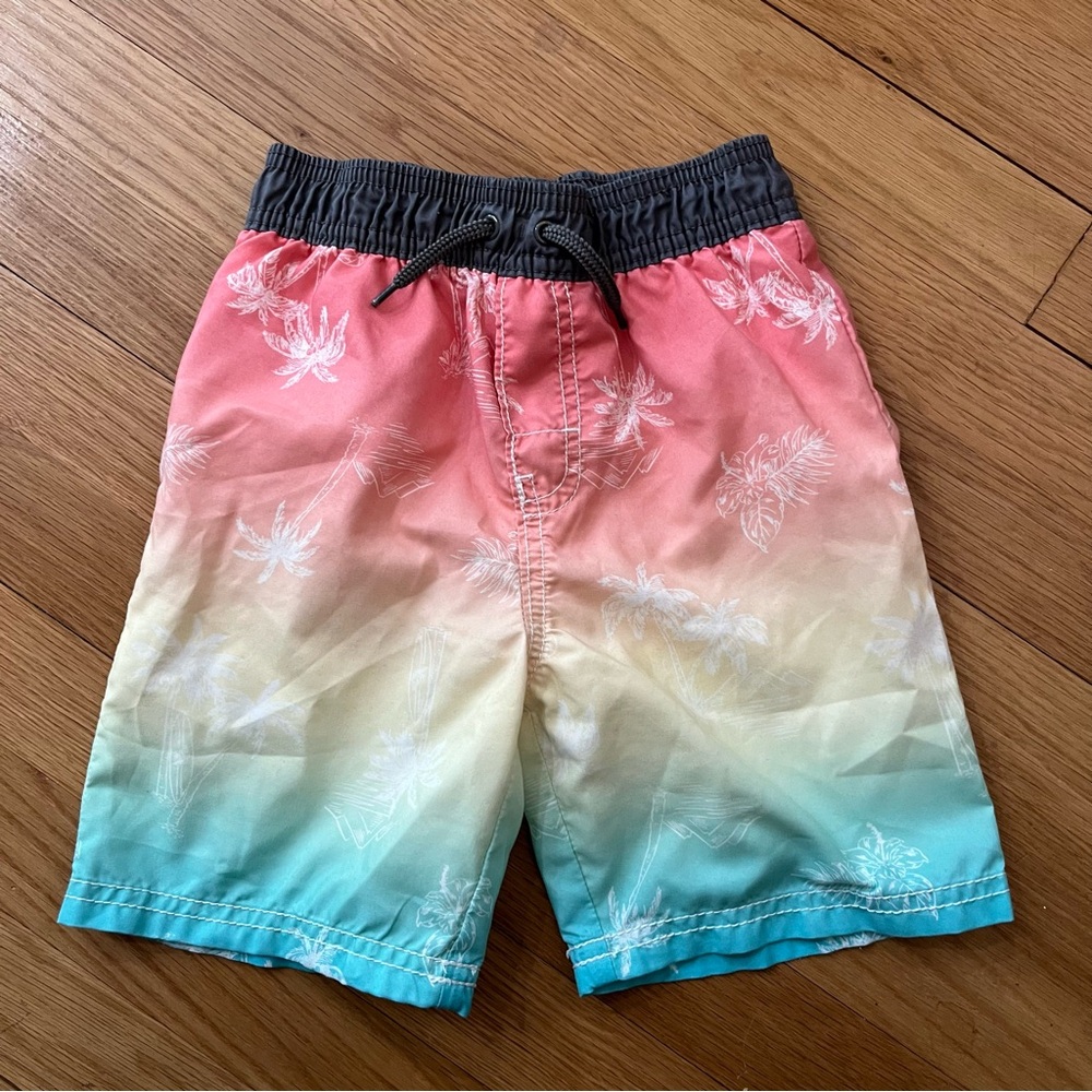 [3 for $15] OSHKOSH B’GOSH Rainbow Palm Trees Swim Trunks (5 Kids)
